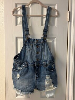 Hot Kiss Ava Denim Overalls Size 8